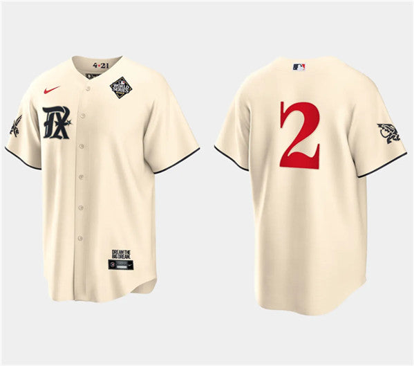 Marcus Semien Texas Rangers cream City Connect jersey