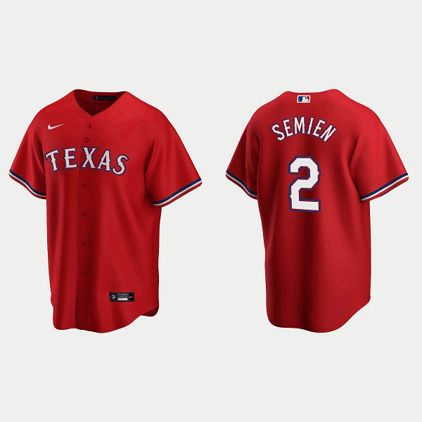 Marcus Semien Texas Rangers red jersey