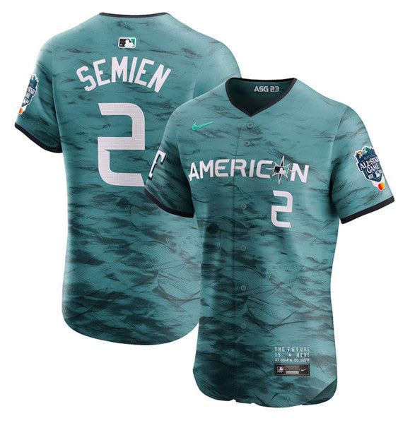 Marcus Semien Texas Rangers teal All-Star jersey