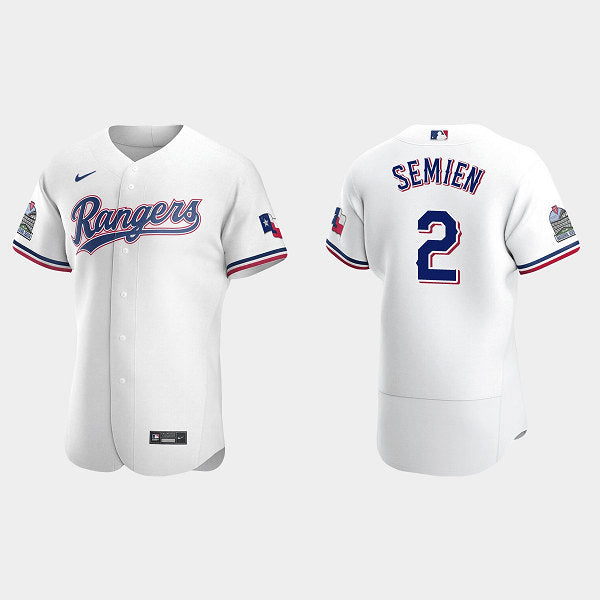 Marcus Semien Texas Rangers white jersey