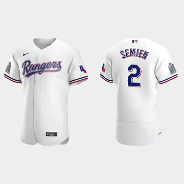 Marcus Semien Texas Rangers white jersey