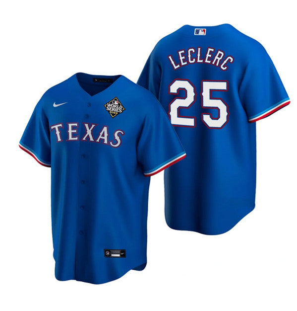 Jose Leclerc Texas Rangers royal jersey