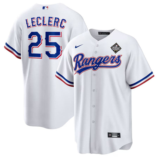 Jose Leclerc Texas Rangers white jersey