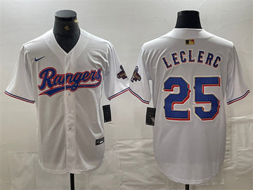 Jose Leclerc Texas Rangers white jersey
