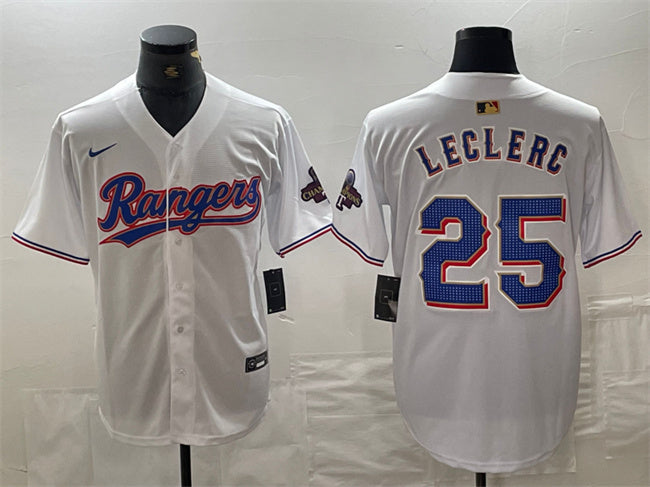 Jose Leclerc Texas Rangers white jersey