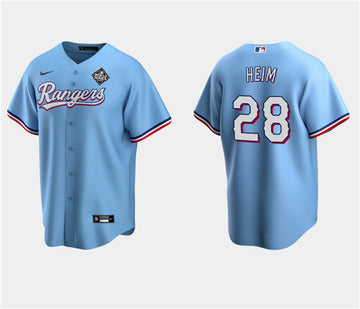 Jonah Heim Texas Rangers blue jersey