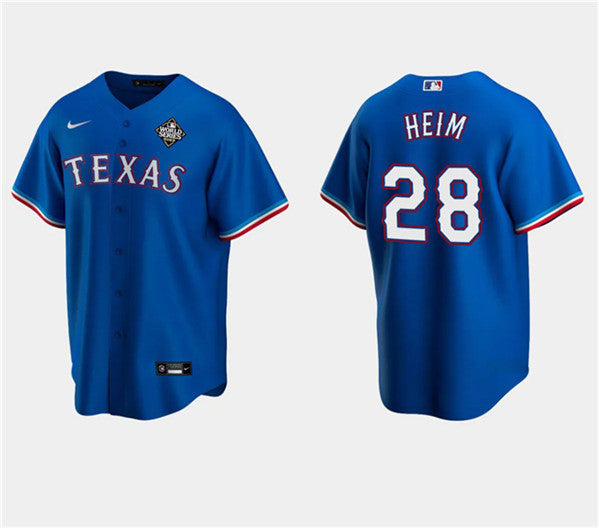 Jonah Heim Texas Rangers royal jersey