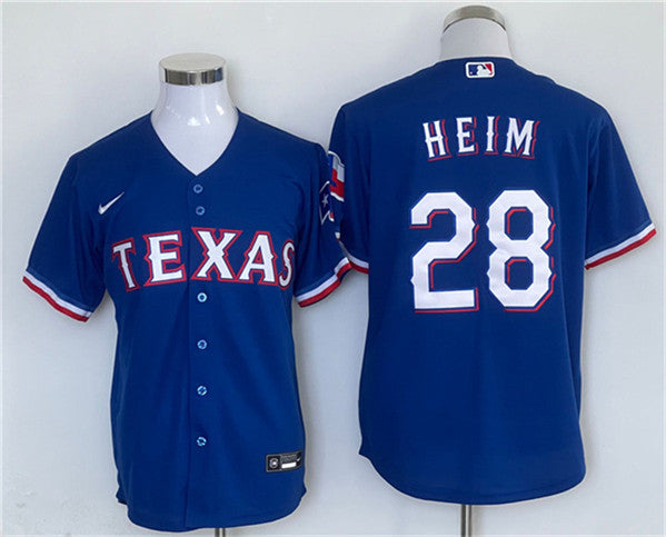Jonah Heim Texas Rangers royal jersey