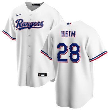 Jonah Heim Texas Rangers white jersey