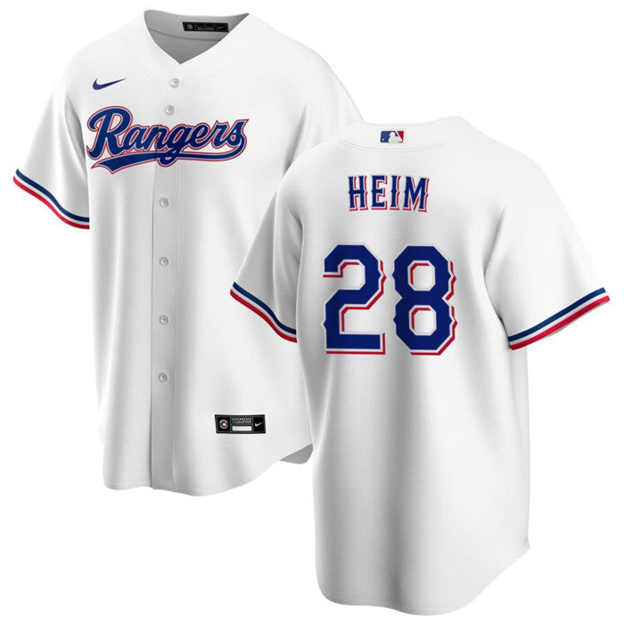 Jonah Heim Texas Rangers white jersey