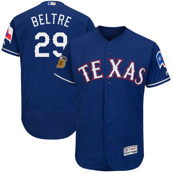 Adrian Beltre Majestic Texas Rangers royal Authentic jersey