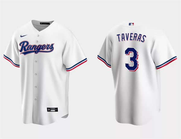 Leody Taveras Texas Rangers white jersey