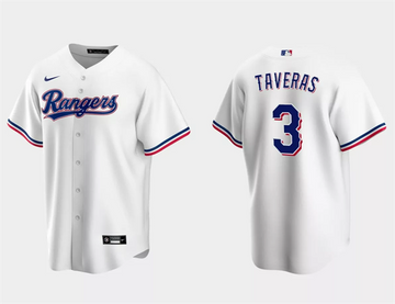 Leody Taveras Texas Rangers white jersey