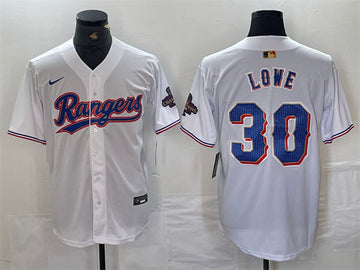Nathaniel Lowe Texas Rangers white jersey