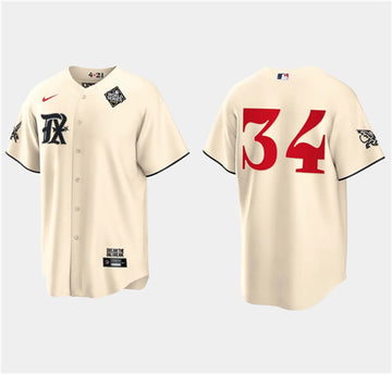 Nolan Ryan Texas Rangers cream City Connect jersey