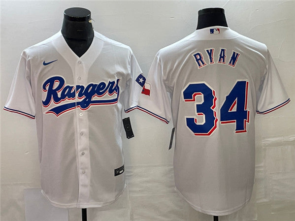 Nolan Ryan Texas Rangers white jersey