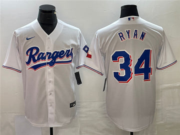 Nolan Ryan Texas Rangers white jersey