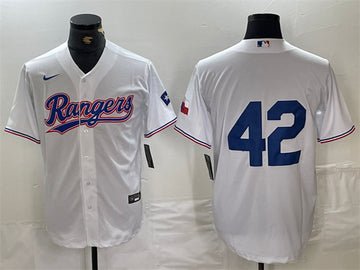 Jackie Robinson Texas Rangers white jersey