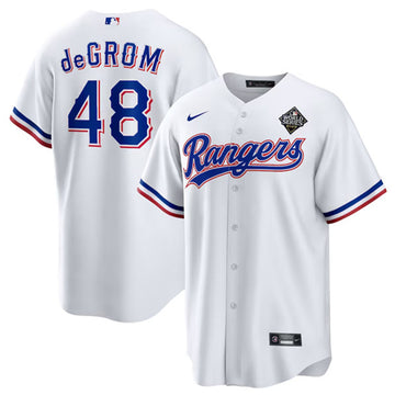 Jacob Texas Rangers white jersey