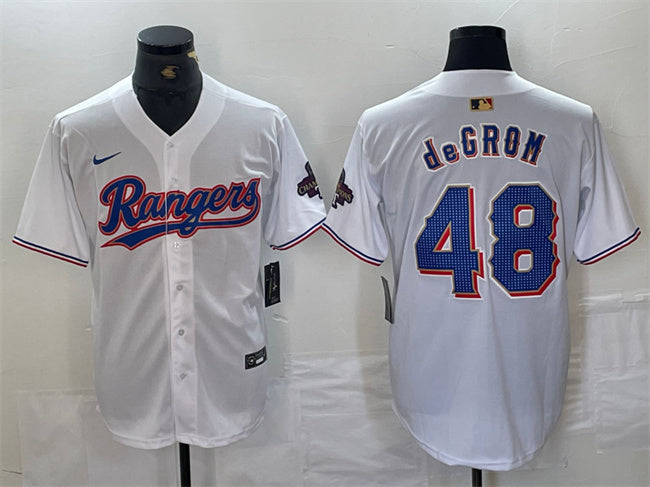 Jacob Texas Rangers white jersey
