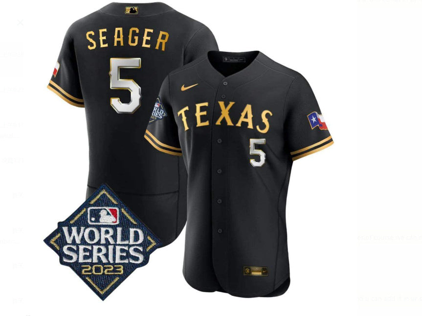 Corey Seager Texas Rangers black jersey