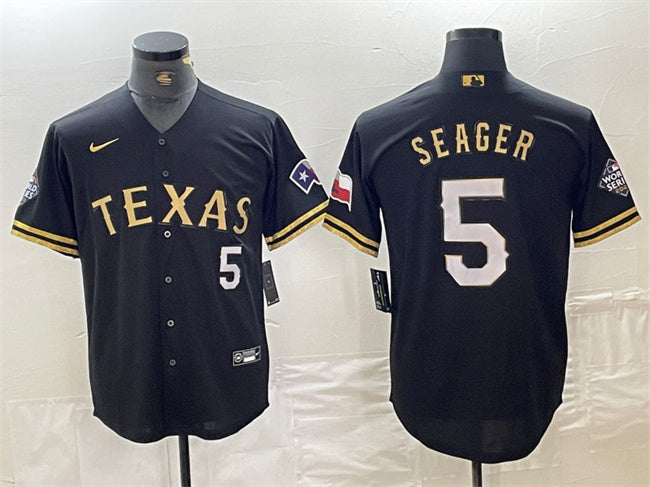 Corey Seager Texas Rangers black jersey