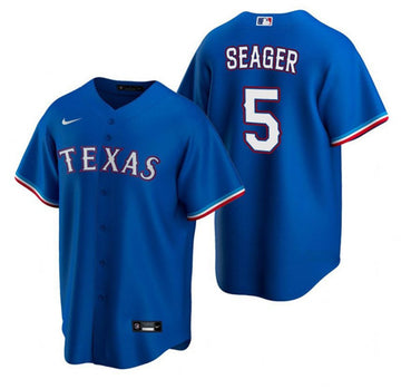 Corey Seager Texas Rangers blue jersey