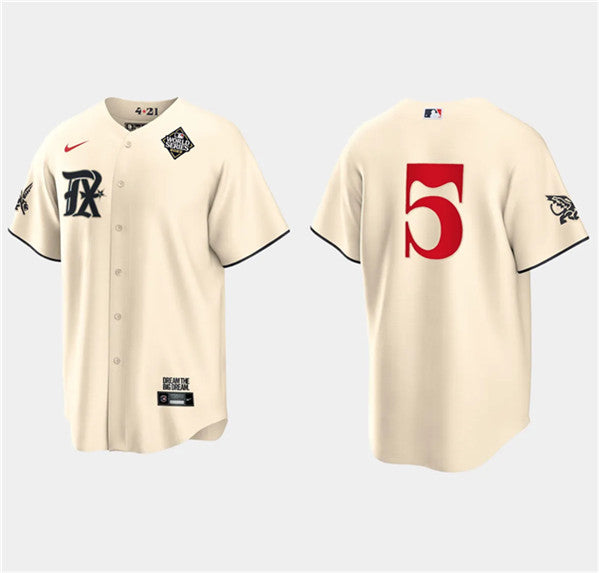 Corey Seager Texas Rangers cream City Connect jersey