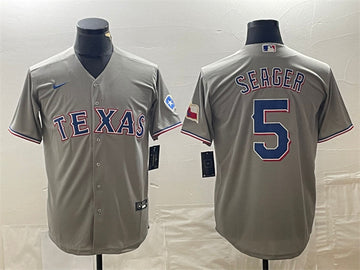 Corey Seager Texas Rangers gray jersey