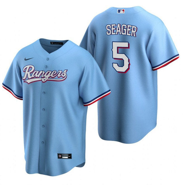 Corey Seager Texas Rangers blue jersey