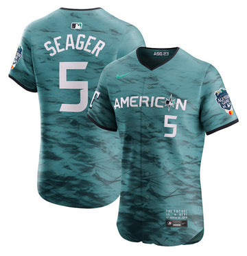 Corey Seager Texas Rangers teal All-Star jersey