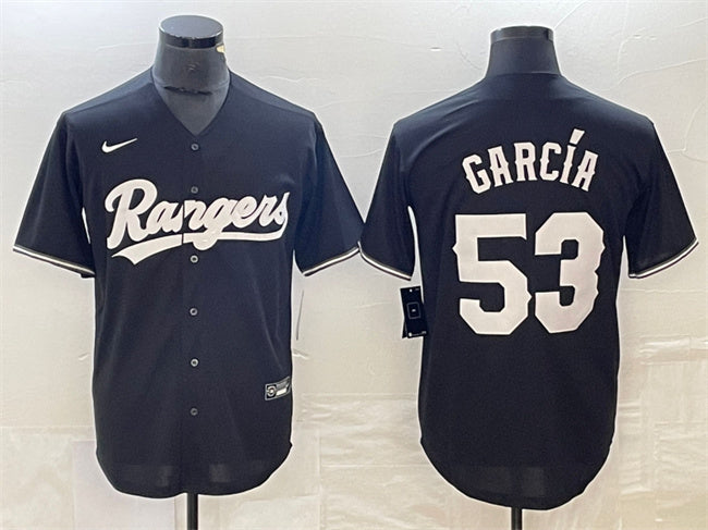 Adolis Garcia Texas Rangers black jersey