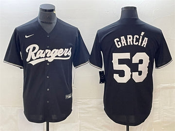 Adolis Garcia Texas Rangers black jersey
