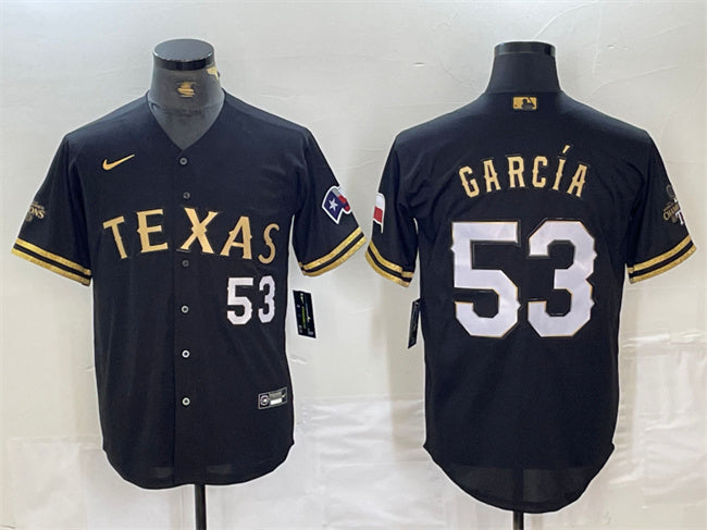 Adolis Garcia Texas Rangers black jersey