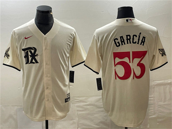 Adolis Garcia Texas Rangers cream City Connect jersey