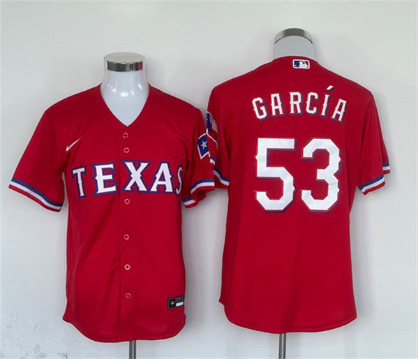 Adolis Garcia Texas Rangers red jersey