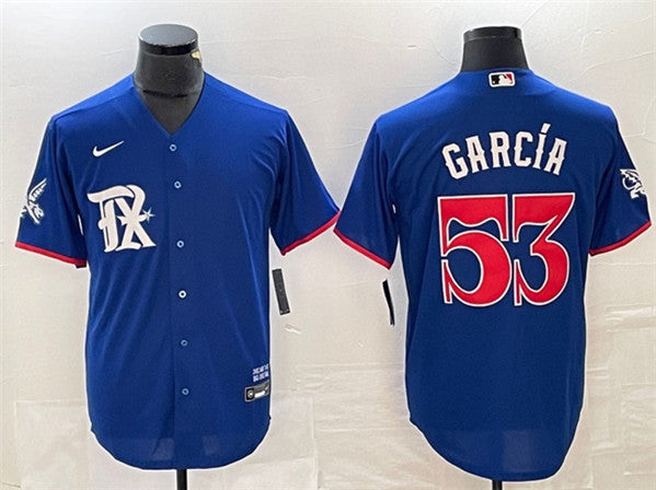 Adolis Garcia Texas Rangers royal City Connect jersey