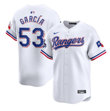 Adolis Garcia Texas Rangers white jersey