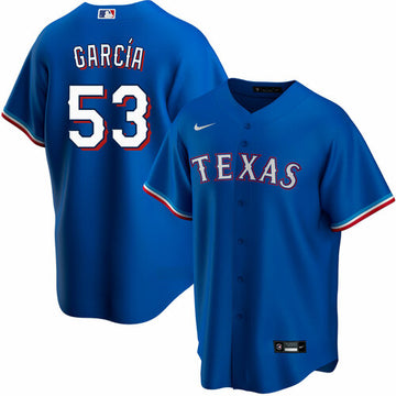 Adolis Garcia Texas Rangers blue jersey