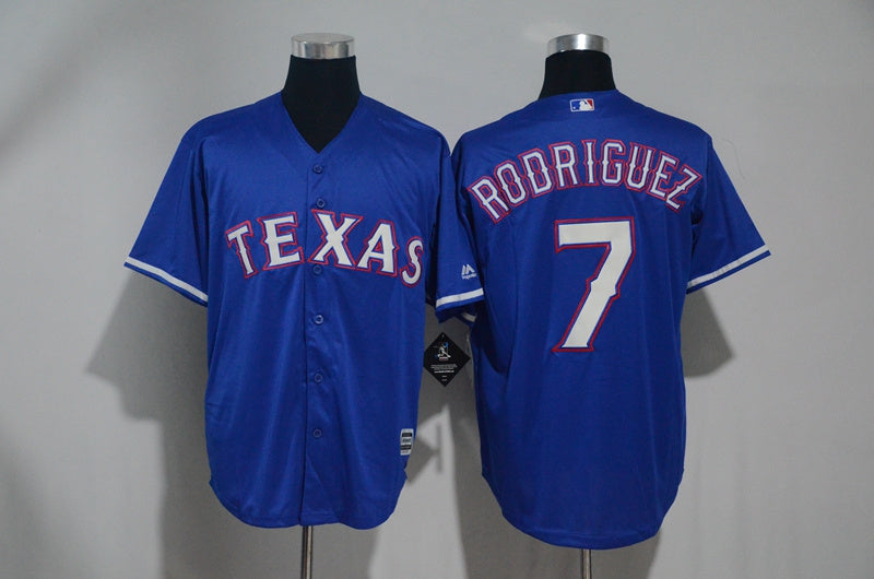 Ivan Rodriguez Texas Rangers blue jersey