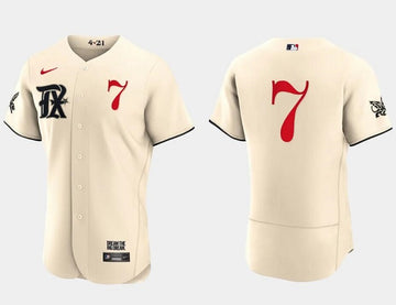 Ivan Rodriguez Texas Rangers cream City Connect jersey