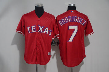 Ivan Rodriguez Texas Rangers red jersey