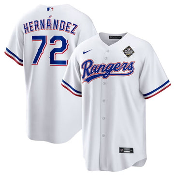 Jonathan Hernandez Texas Rangers white jersey