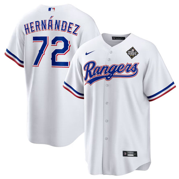 Jonathan Hernandez Texas Rangers white jersey