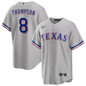 Bubba Thompson Texas Rangers gray jersey