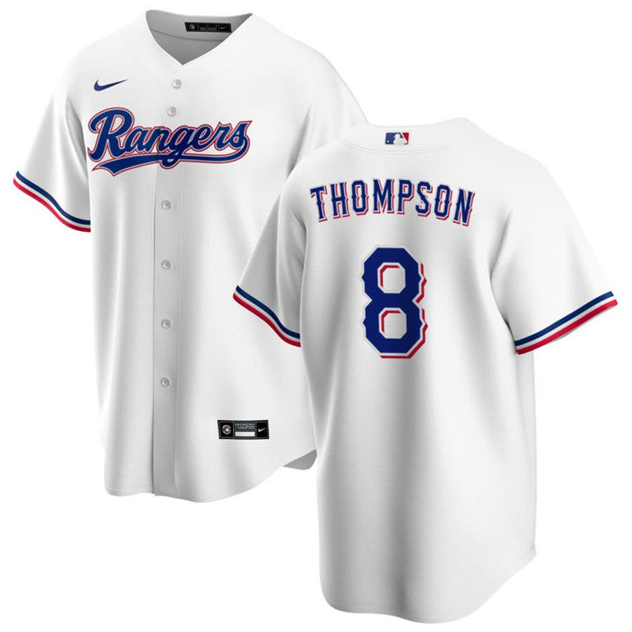 Bubba Thompson Texas Rangers white jersey