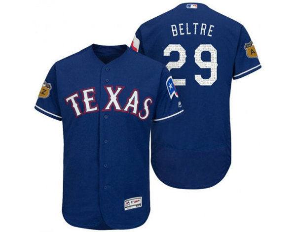 Custom Texas Rangers royal jersey