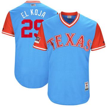 Adrian Beltre El Koja Majestic Texas Rangers blue-royal Classic jersey