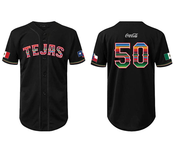 Texas Rangers black Heritage jersey