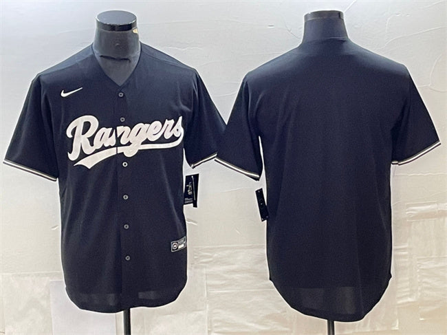Custom Texas Rangers black jersey